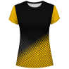 Camiseta pádel mujer manga corta sublimada modelo rayas