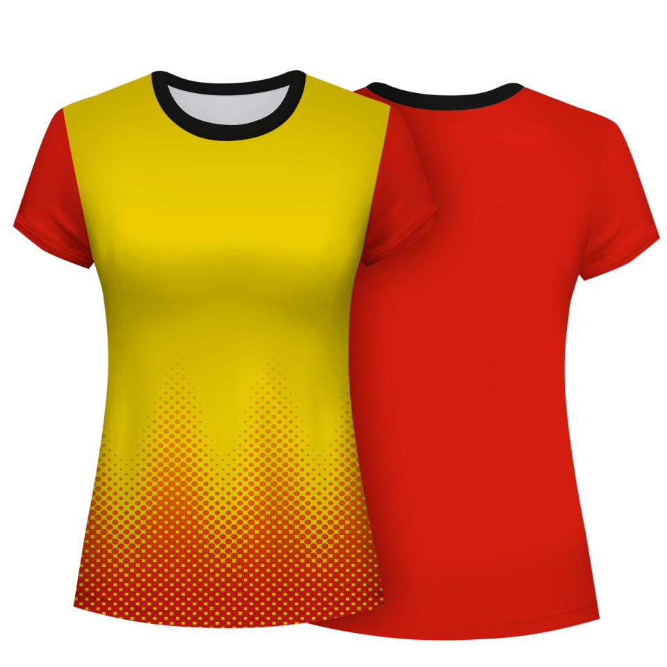 Camiseta pádel mujer manga corta sublimada modelo puntos