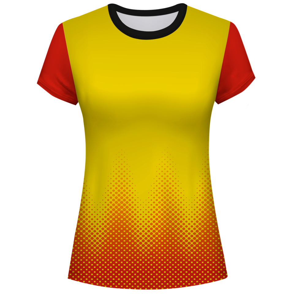 Camiseta pádel mujer manga corta sublimada modelo puntos