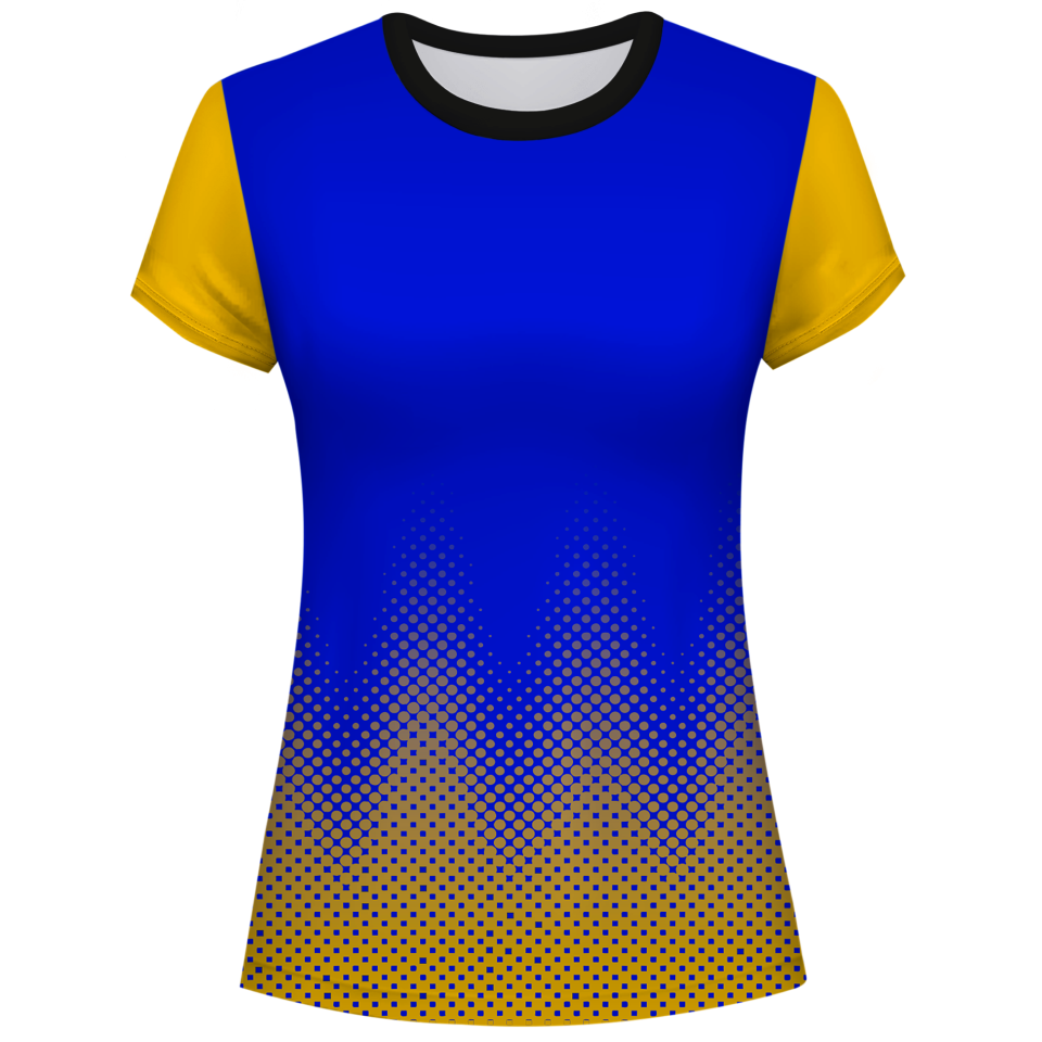 Camiseta pádel mujer manga corta sublimada modelo puntos