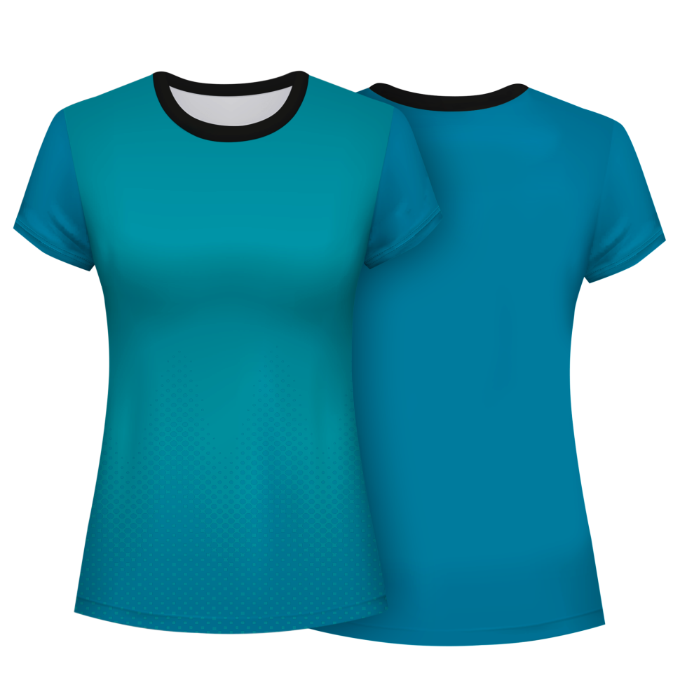 Camiseta pádel mujer manga corta sublimada modelo puntos