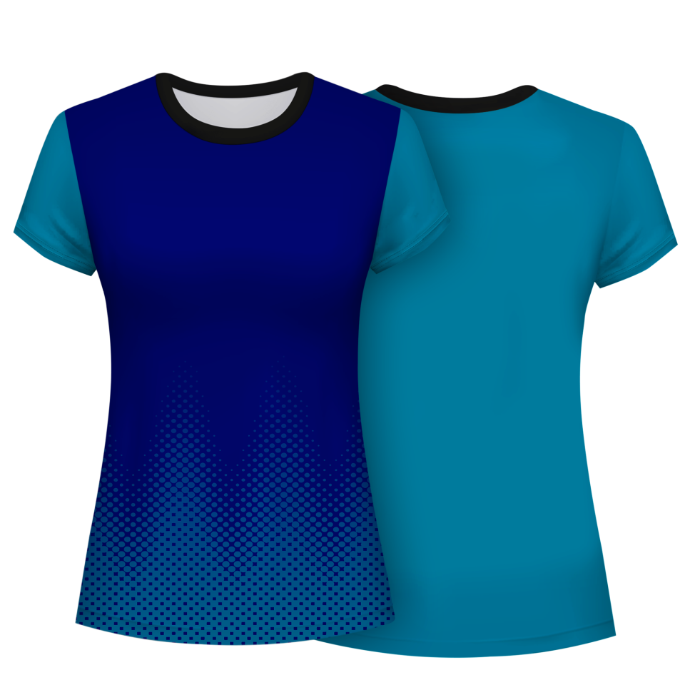 Camiseta pádel mujer manga corta sublimada modelo puntos