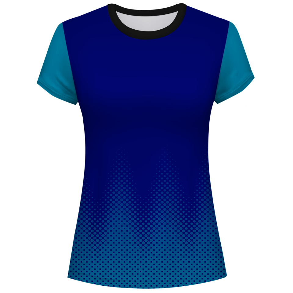 Camiseta pádel mujer manga corta sublimada modelo puntos