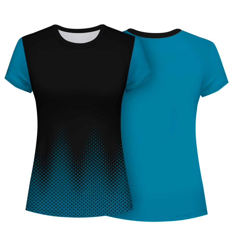 Camiseta pádel mujer manga corta sublimada modelo puntos