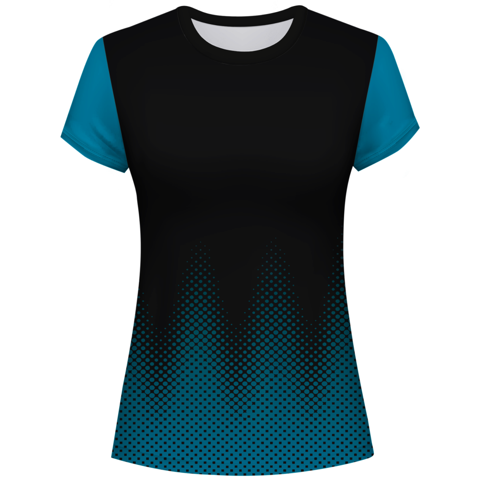 Camiseta pádel mujer manga corta sublimada modelo puntos