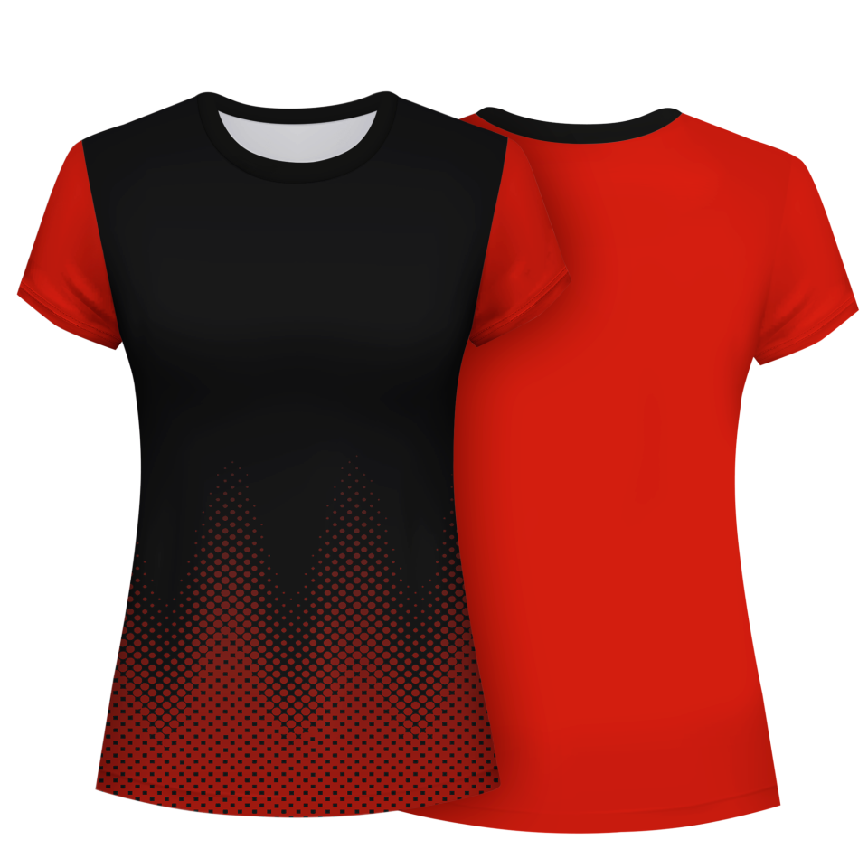 Camiseta pádel mujer manga corta sublimada modelo puntos