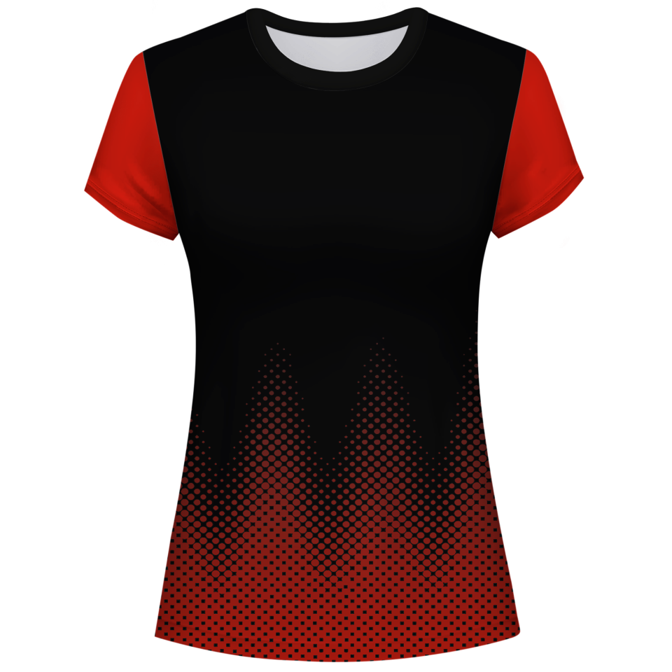 Camiseta pádel mujer manga corta sublimada modelo puntos