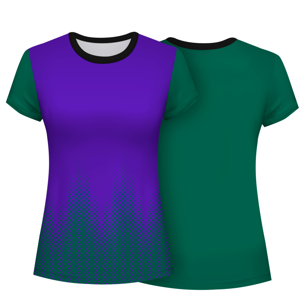 Camiseta pádel mujer manga corta sublimada modelo puntos