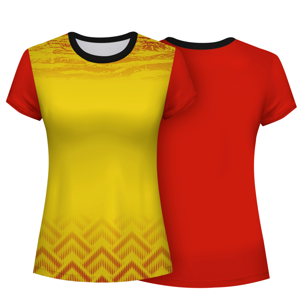 Camiseta pádel mujer manga corta sublimada modelo geométrico