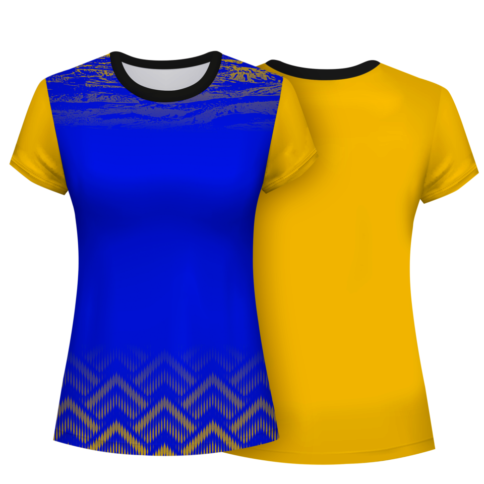 Camiseta pádel mujer manga corta sublimada modelo geométrico