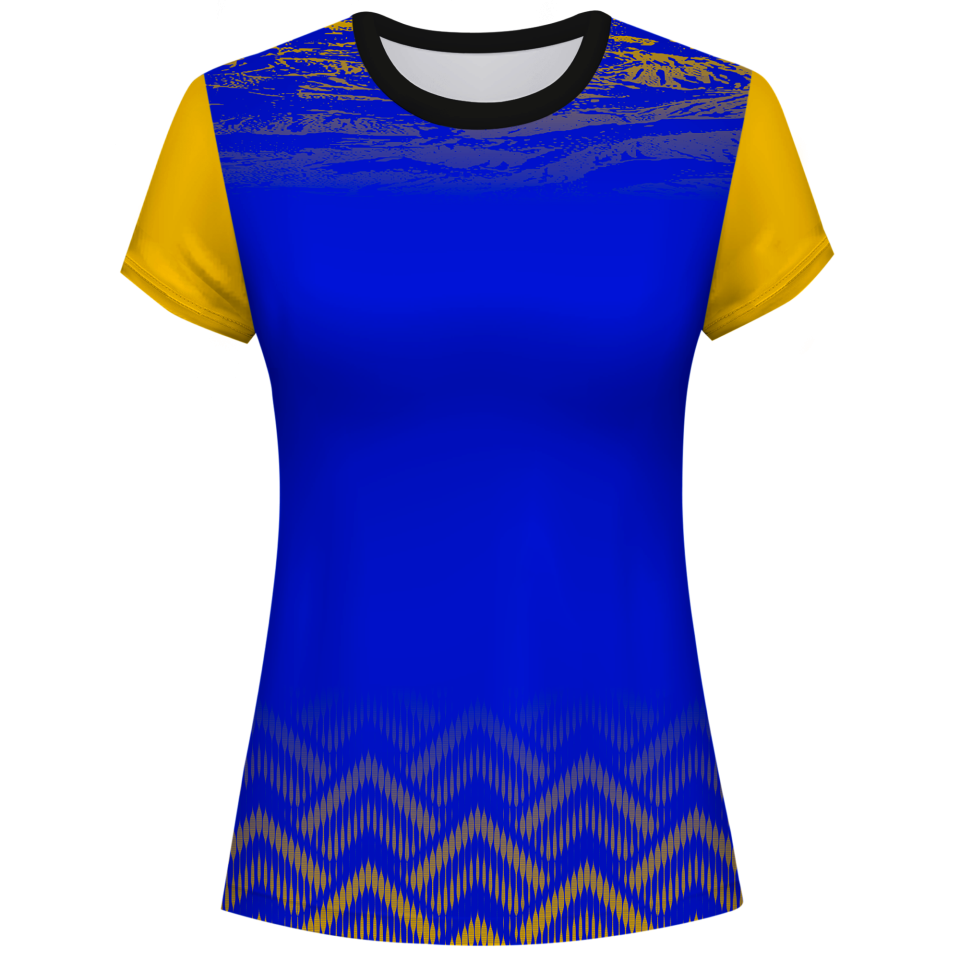 Camiseta pádel mujer manga corta sublimada modelo geométrico