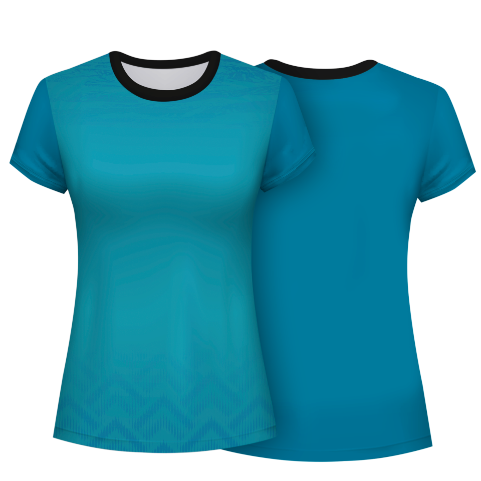 Camiseta pádel mujer manga corta sublimada modelo geométrico