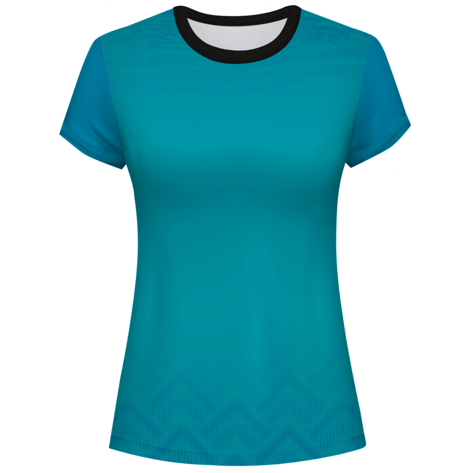 Camiseta pádel mujer manga corta sublimada modelo geométrico