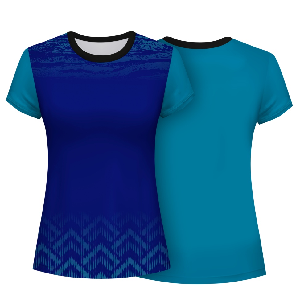 Camiseta pádel mujer manga corta sublimada modelo geométrico