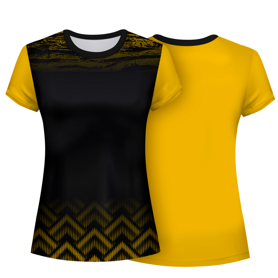 Camiseta pádel mujer manga corta sublimada modelo geométrico