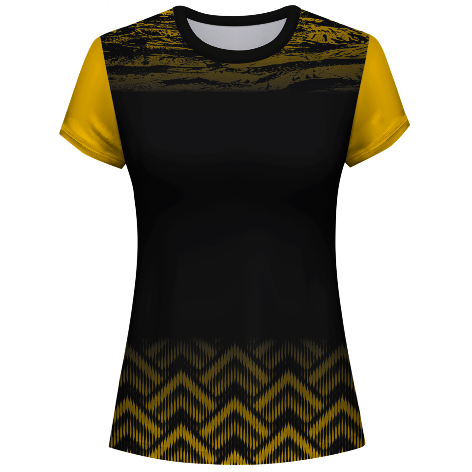 Camiseta pádel mujer manga corta sublimada modelo geométrico