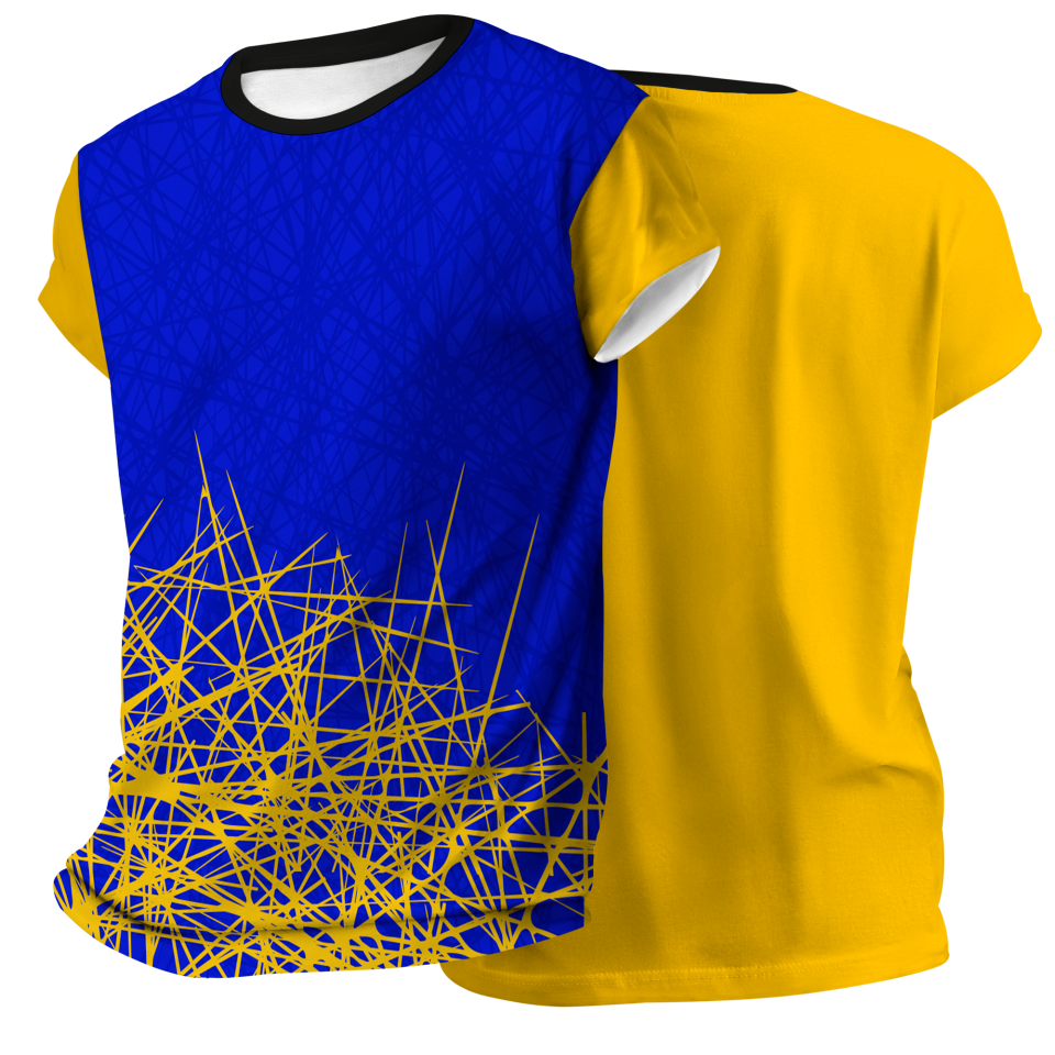 Camiseta pádel manga corta sublimada modelo líneas