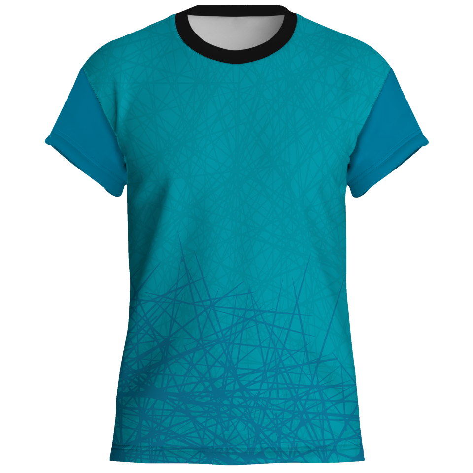 Camiseta pádel manga corta sublimada modelo líneas