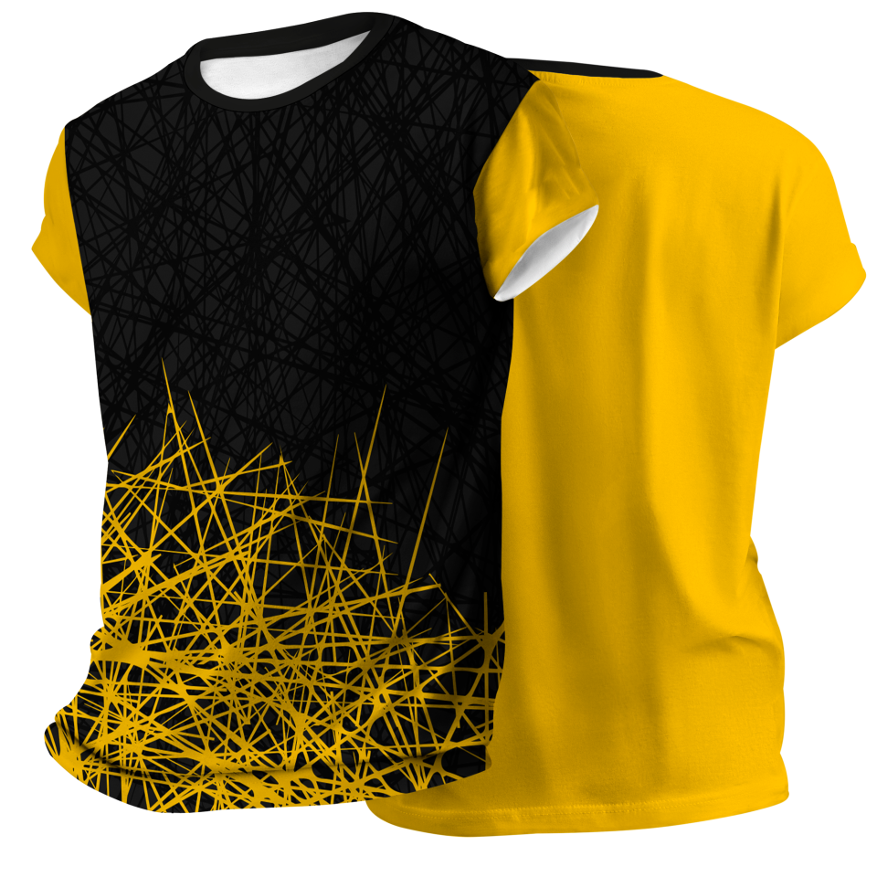 Camiseta pádel manga corta sublimada modelo líneas