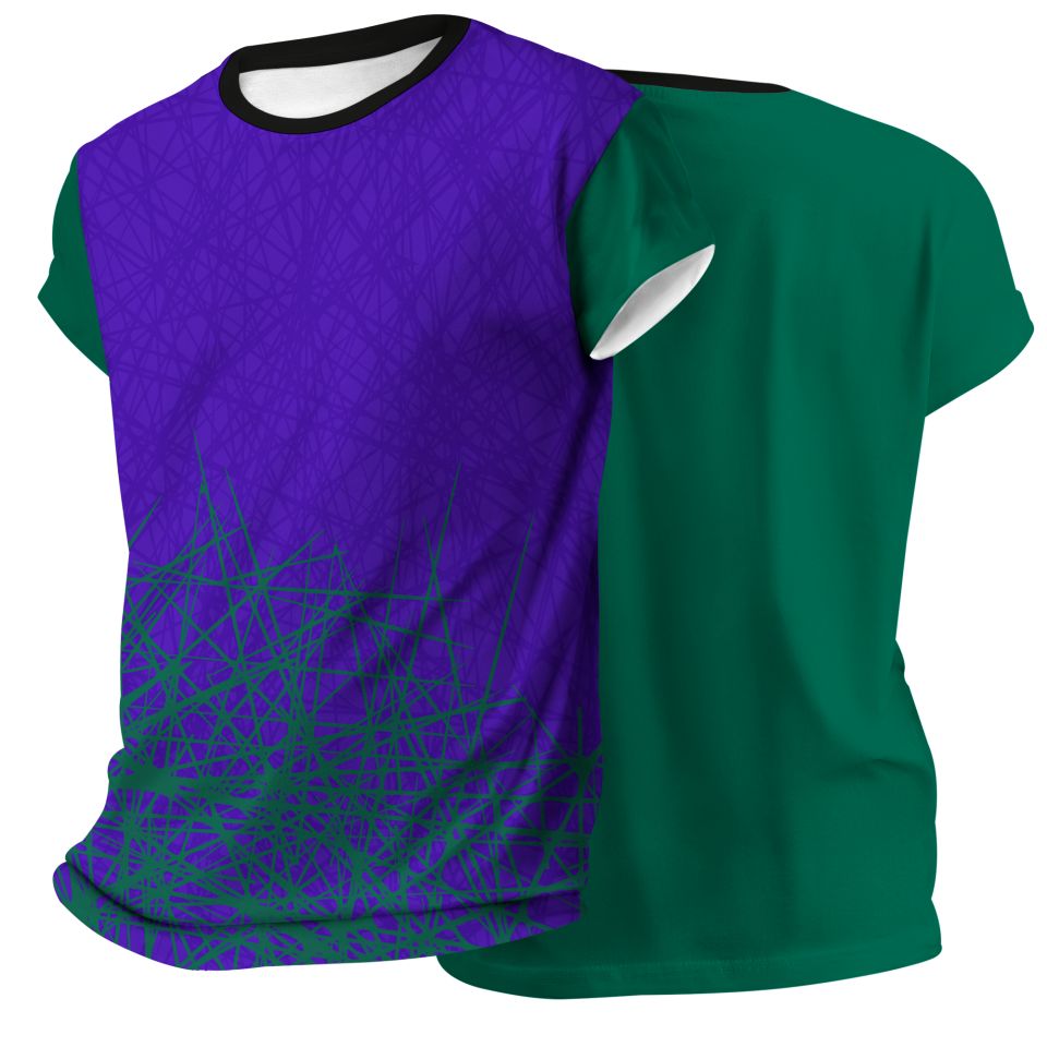 Camiseta pádel manga corta sublimada modelo líneas