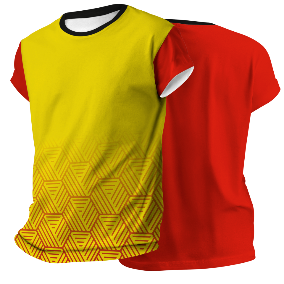 Camiseta pádel manga corta sublimada modelo hexágono