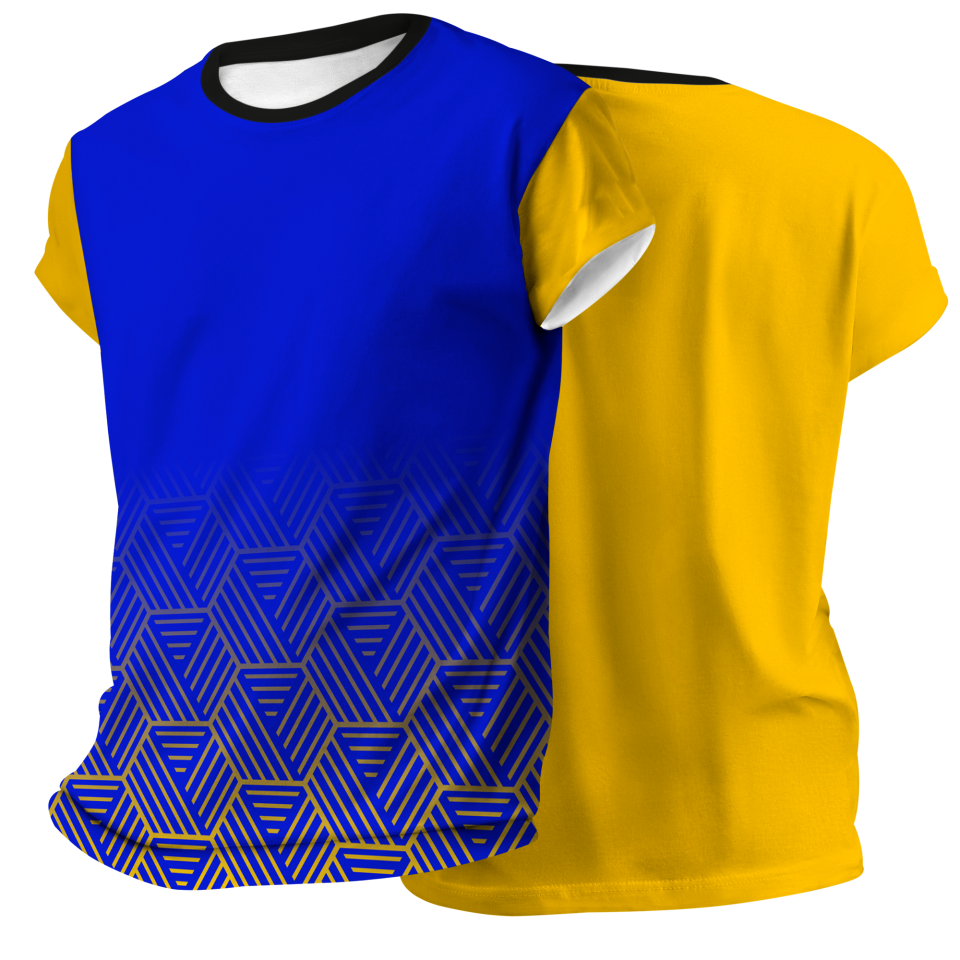 Camiseta pádel manga corta sublimada modelo hexágono