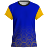 Camiseta pádel manga corta sublimada modelo hexágono