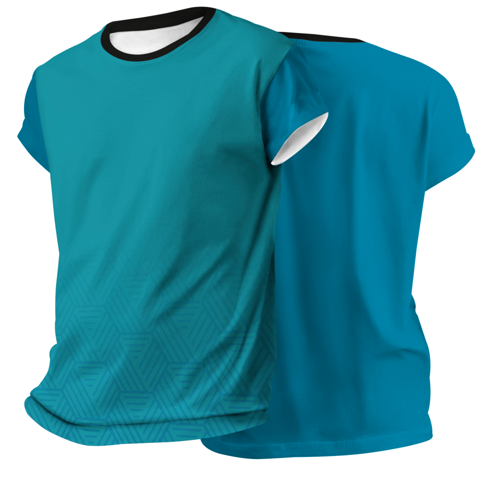 Camiseta pádel manga corta sublimada modelo hexágono