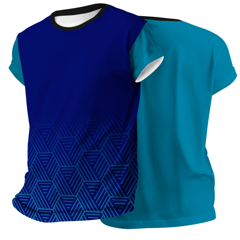 Camiseta pádel manga corta sublimada modelo hexágono