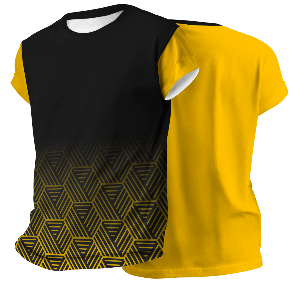 Camiseta pádel manga corta sublimada modelo hexágono