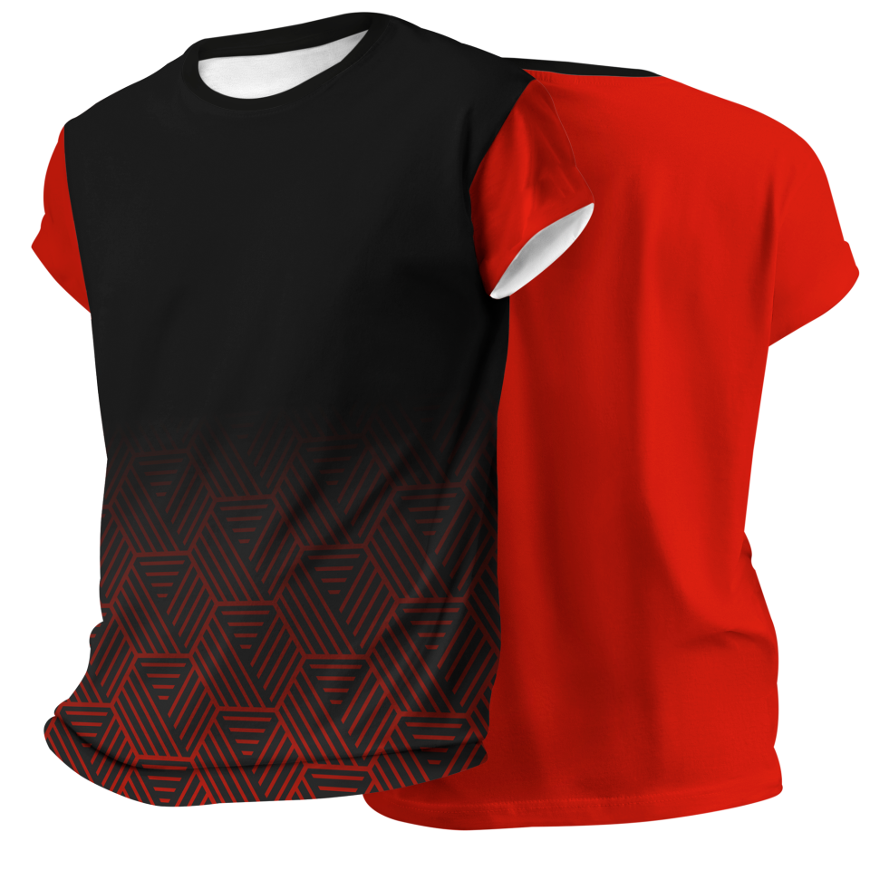 Camiseta pádel manga corta sublimada modelo hexágono