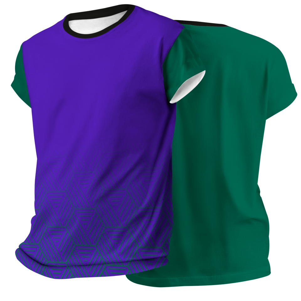 Camiseta pádel manga corta sublimada modelo hexágono