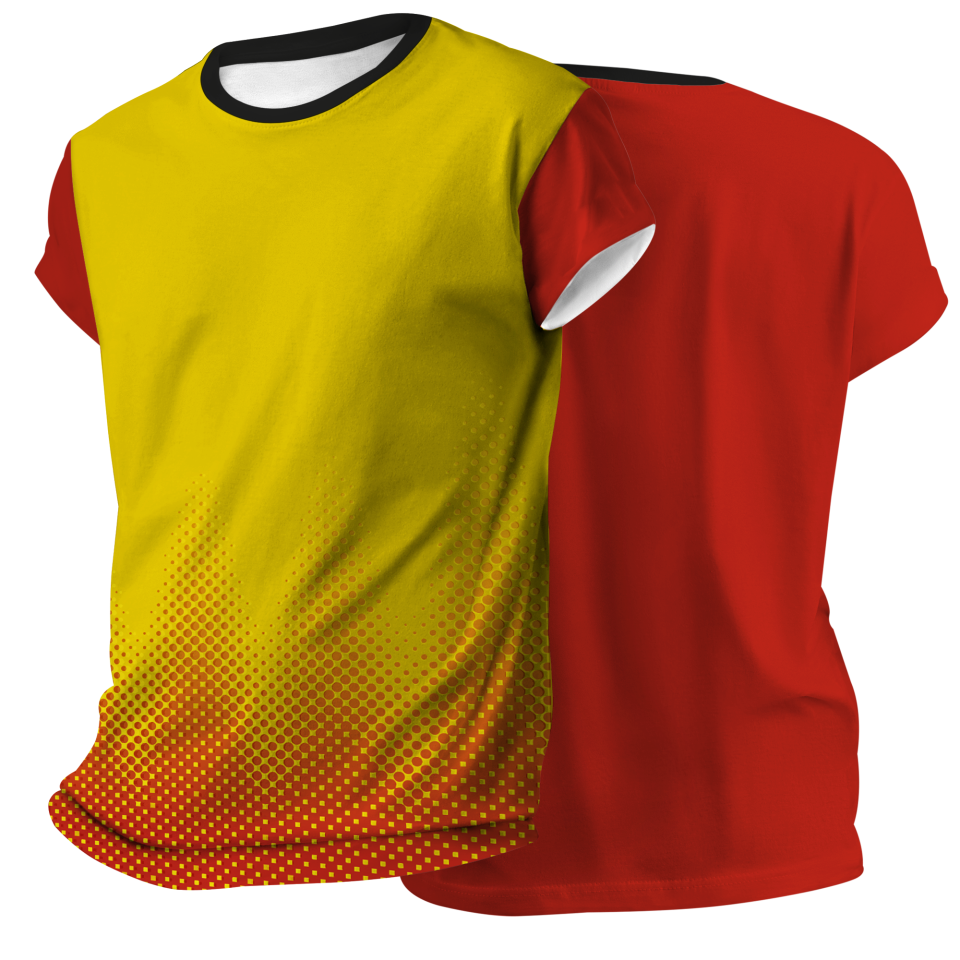 Camiseta pádel manga corta sublimada modelo puntos