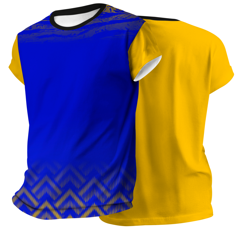 Camiseta pádel manga corta sublimada modelo geométrico