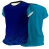 Camiseta pádel manga corta sublimada modelo geométrico