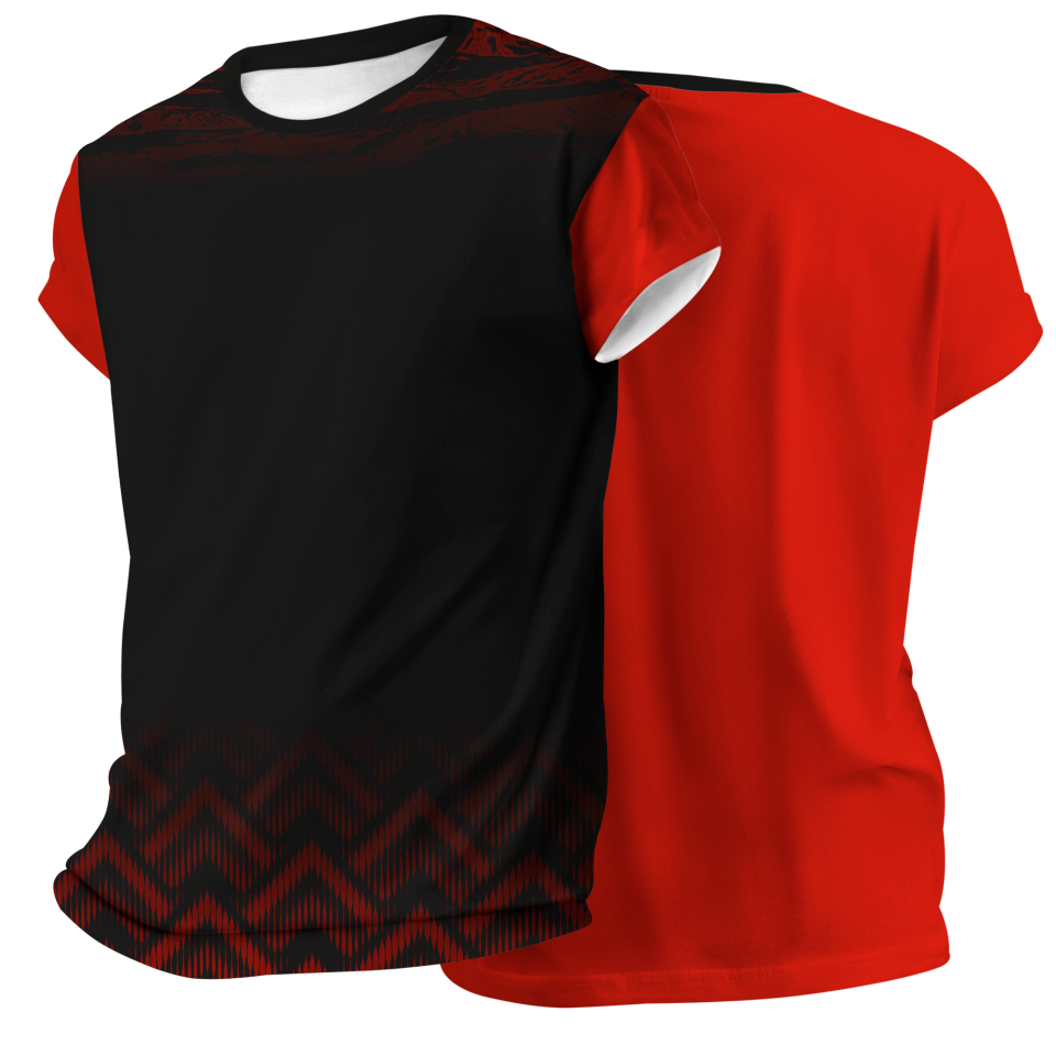 Camiseta pádel manga corta sublimada modelo geométrico