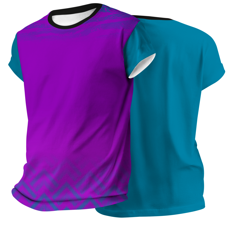 Camiseta pádel manga corta sublimada modelo geométrico