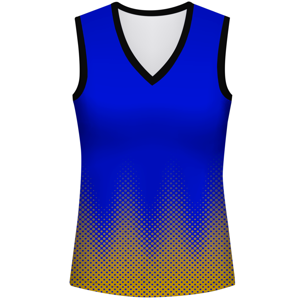 Camiseta pádel mujer sin mangas sublimada modelo puntos