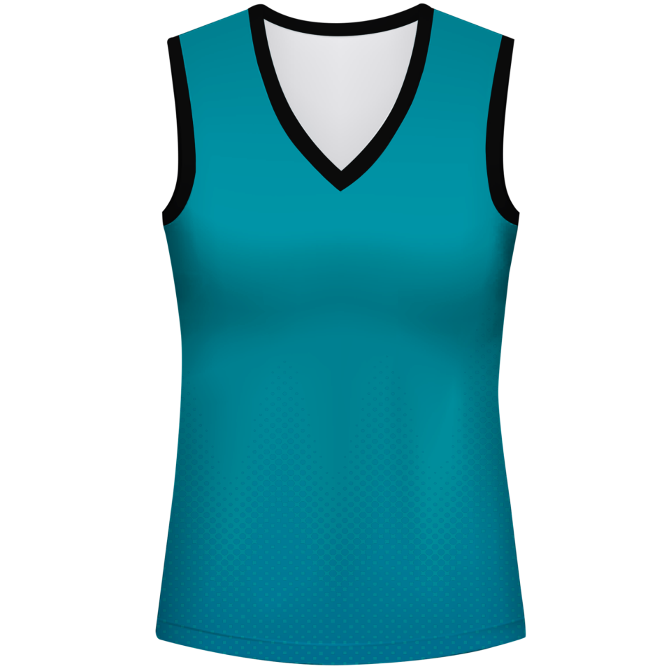 Camiseta pádel mujer sin mangas sublimada modelo puntos