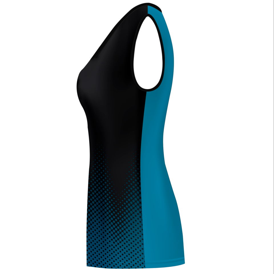 Camiseta pádel mujer sin mangas sublimada modelo puntos