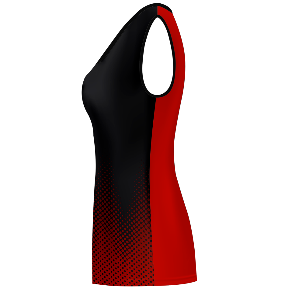 Camiseta pádel mujer sin mangas sublimada modelo puntos