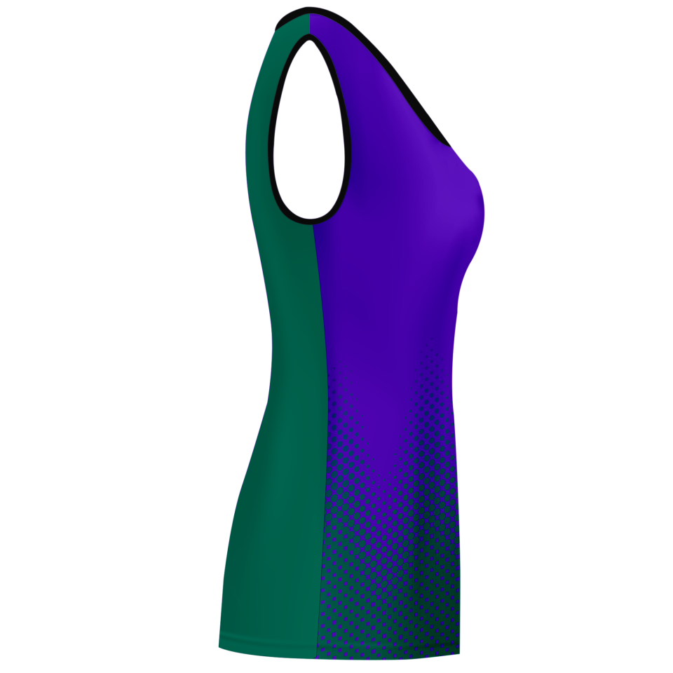 Camiseta pádel mujer sin mangas sublimada modelo puntos