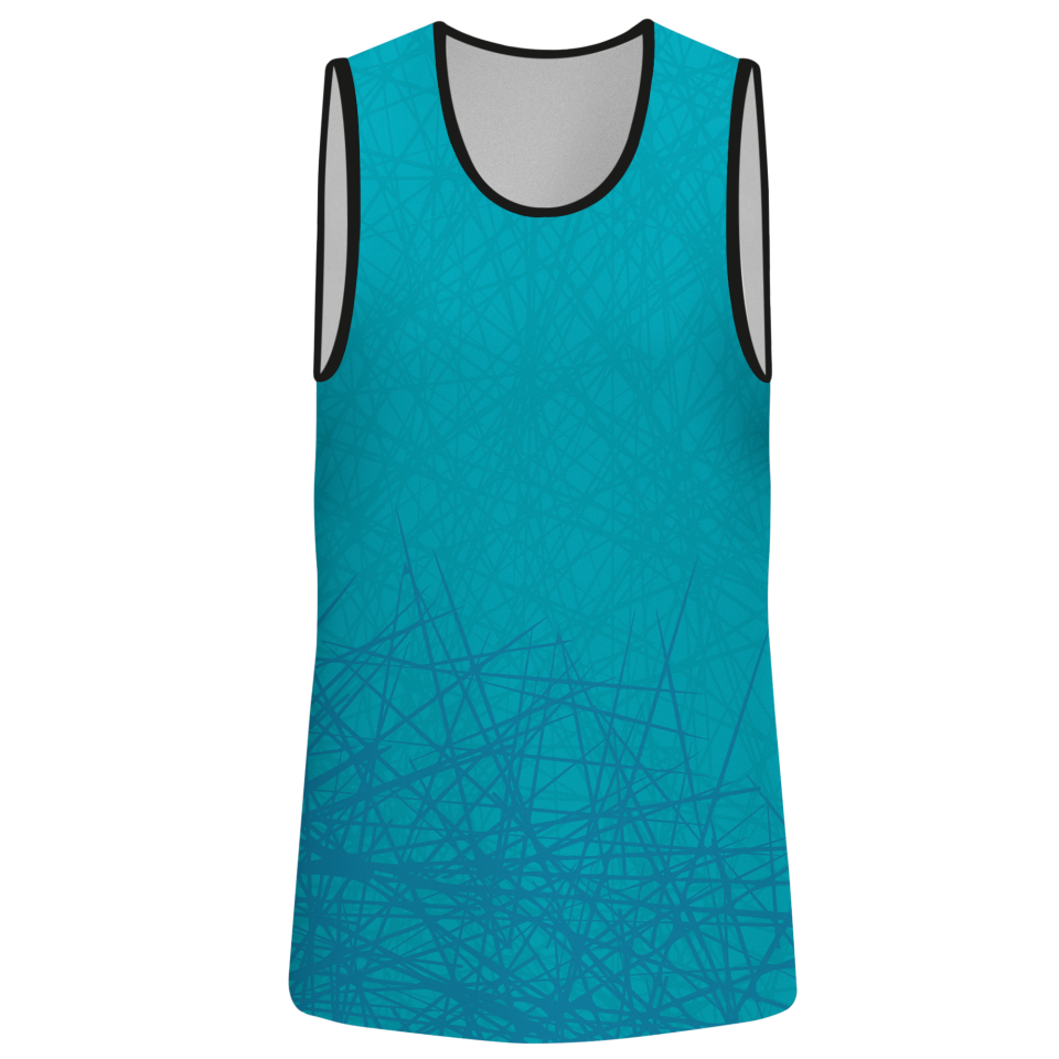 Camiseta pádel sin mangas sublimada modelo líneas