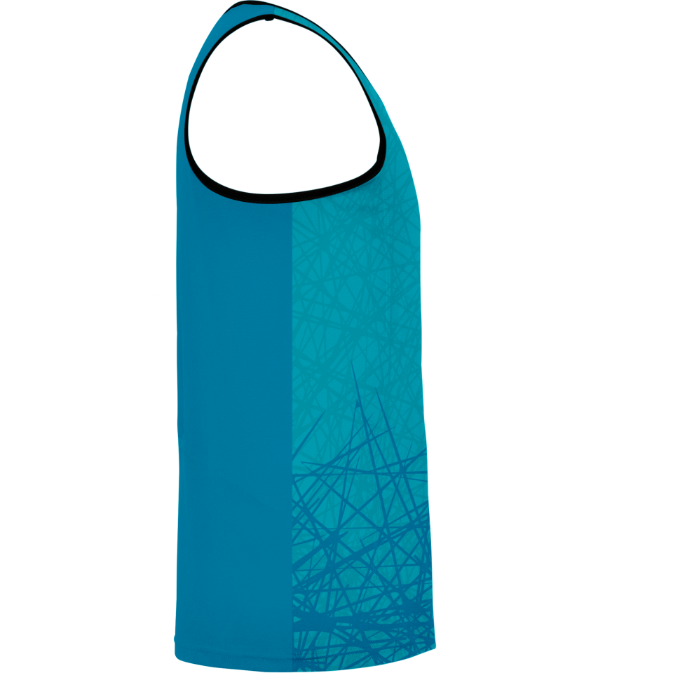 Camiseta pádel sin mangas sublimada modelo líneas