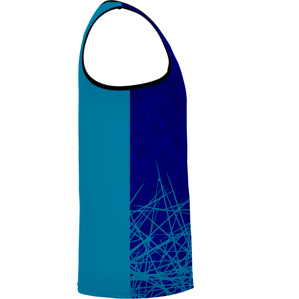 Camiseta pádel sin mangas sublimada modelo líneas