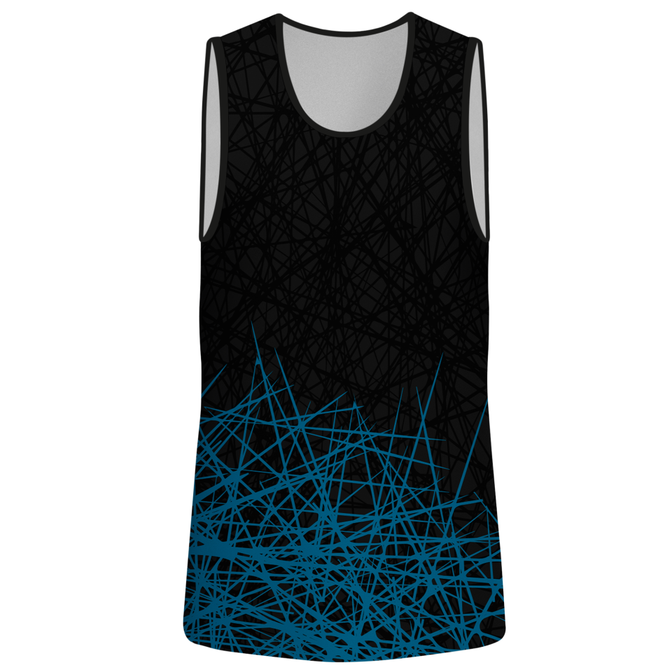 Camiseta pádel sin mangas sublimada modelo líneas