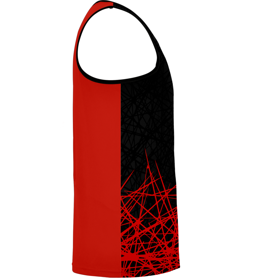 Camiseta pádel sin mangas sublimada modelo líneas