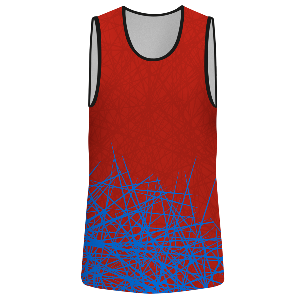 Camiseta pádel sin mangas sublimada modelo líneas