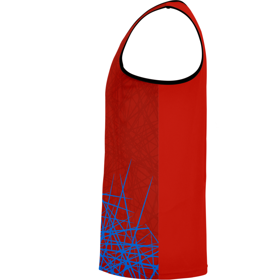 Camiseta pádel sin mangas sublimada modelo líneas