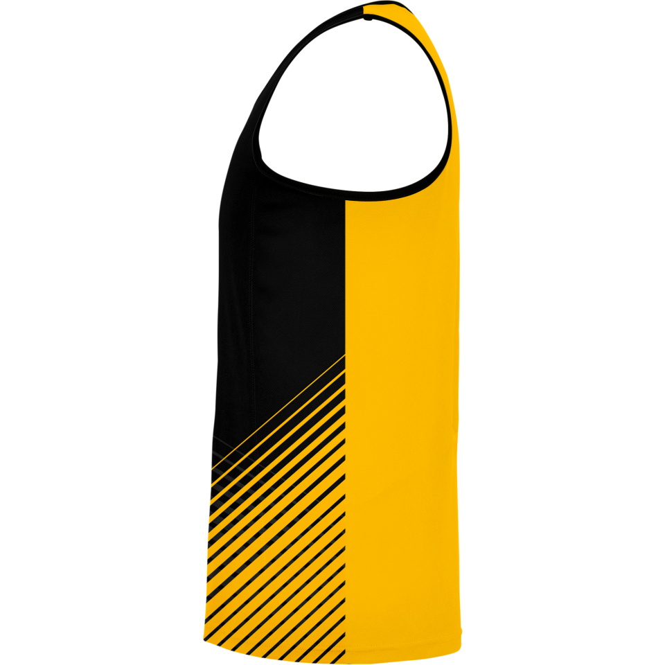 Camiseta pádel sin mangas sublimada modelo rayas